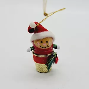 Adorno vintage de Navidad de Papá Noel dedal niño pequeño - Imagen 1 de 10