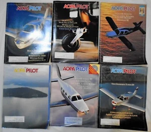 AOPA PILOT AVIATION AIRCRAFT MAGAZINE ENGLISH LOT OF 6 MONTHS JANUARY-JUNE 1991 - Picture 1 of 3