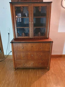Aufsatzmöbel Buffet Vitrine Kommode Schrank Antiquitäten Antikmöbel frei Haus - Bild 1 von 19