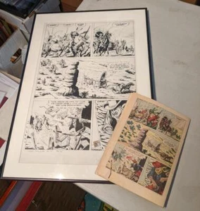 Lone Ranger 61 pg 26 Tom Gill signed comes with Comic book - Picture 1 of 9