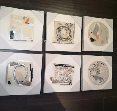 6 x pinturas de arte de pared RENWIL de Michelle Glay 15" W x 15" H x 1,5" D @ nuevas en caja Foto 1 de 4