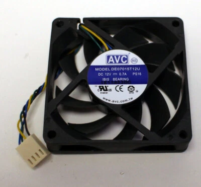 N14-06811 FAN Lüfter AVC DE07015T12U PS16 70x70x15mm 12V- 0,7A - Bild 1 von 3