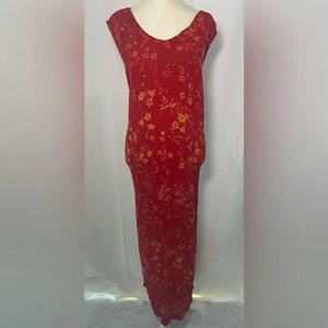 VTG 90S MAGGIE MCNAUGHTON Floral Maxi Dress SIZE 2X - Picture 1 of 6