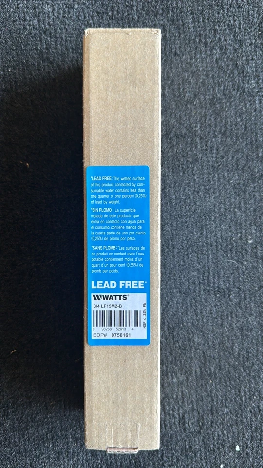 Watts Water Hammer Arrestor Pressure Control 3/4 Inch Lead Threaded Parts