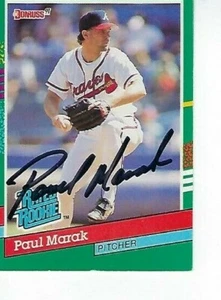 PAUL MARK SIGNED 1991 DONRUSS #413 - ATLANTA BRAVES - Picture 1 of 1