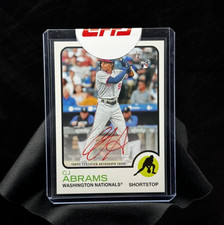 2022 Topps Heritage CJ Abrams Real One Red Ink Auto 01/73 RC #ROA-CJA Redemption