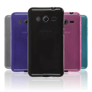 Silikon Hülle für Samsung Galaxy Core 2 transparent + 2 Schutzfolien - Bild 1 von 6