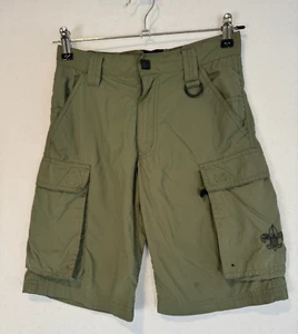 BSA Boy Scouts Of America Shorts Size Youth Large Green Cargo Nylon - Picture 1 of 5