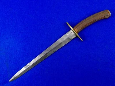 Старинный старый американский боевой нож кинжал времен гражданской войны - Изображение 1 из 4