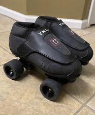 Very Nice VNLA Jr Stealth Jam Speed Roller Skates Size M09 / L10 Vanilla Quads