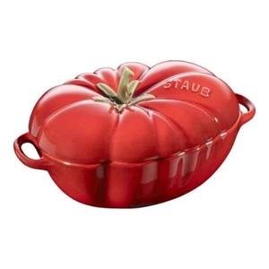 Staub Ceramic 16-oz Petite Tomato Cocotte - Cherry NIB - Picture 1 of 4