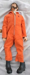 1964 Talking G.I.Joe Action Figure w/ Brown Flocked Hair & Beard Orange Suit - Picture 1 of 9