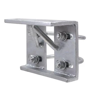 Chain Link 4" Round Heavy-Duty Truck Bracket For Sliding Gates- Trolley Bracket - Picture 1 of 5