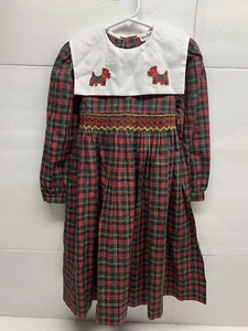 M.C Collectio Smocked Dress Holidays Dress Size 5Y - Picture 1 of 4