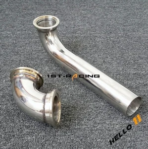 For 44mm Dump Tube Tial MVR44 Water Cold Wastegate Outlet Pipe + inlet elbow - Picture 1 of 2