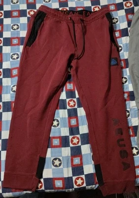 AMERICAN EAGLE OUTFITTERS Men's Red Active Joggers SIZE XL READ - Image 1 of 4