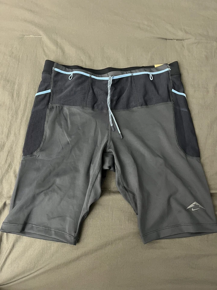 Nike Men’s L DRI-FIT ADV Trail Run Lava Loop Lined Half Tights Blue HJ4170-437 - Image 1 of 4