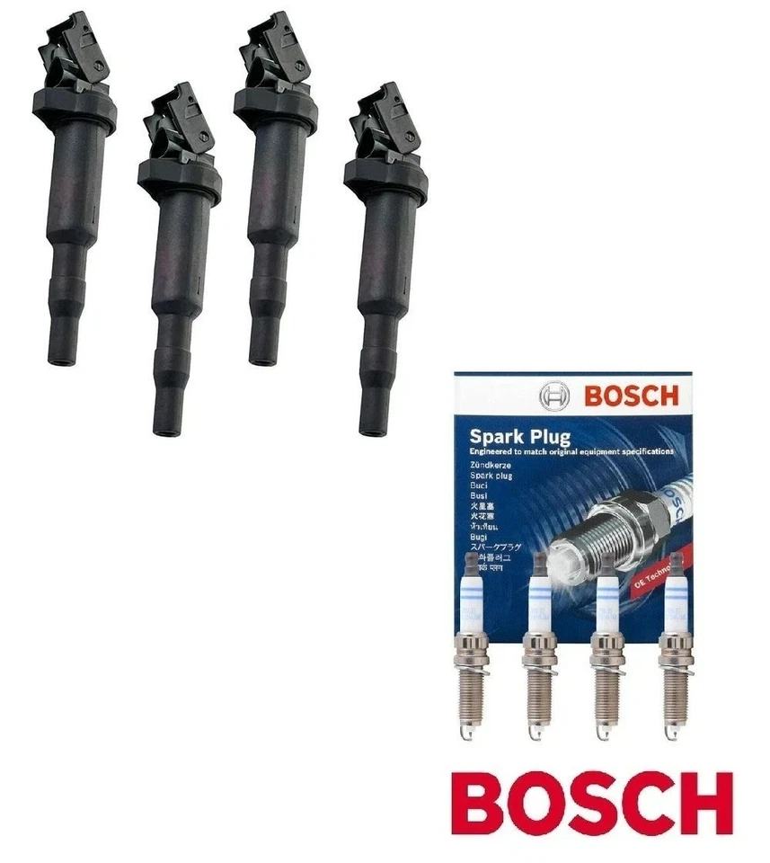 Bobinas de encendido ACEON + Kit de bujías de doble platino BOSCH para BMW seleccionado Foto 1 de 3