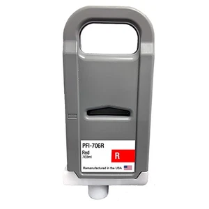 Compatible Ink Cartridge For Canon PFI-706 700ml Red-USA - Picture 1 of 2