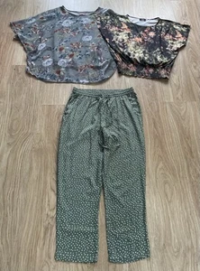 SUMMER BUNDLE SIZE 12 JOE BROWNS FLOATY KIMONO, GREEN TROUSERS & KLASS TOP - Picture 1 of 4