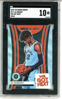 Ja Morant 2019-20 Hoops Premium Stock #19 We Got Next Silver Holo  RC SGC 10 - Image 1 of 2