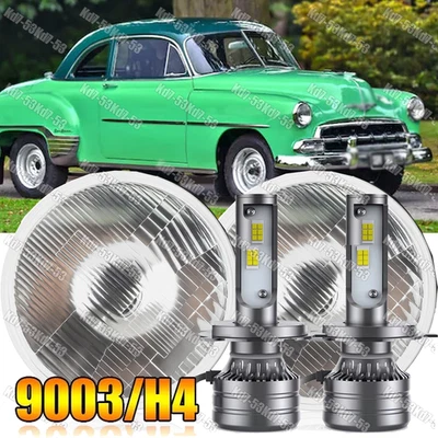 2x PARA 1949-1952 Chevy Stileline Deluxe Par 7" pulgadas Faros Redondos Alto/Bajo EE. UU. Foto 1 de 4