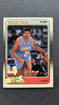 1988-89 Fleer #98 Reggie Theus Hawks - Image 1 of 2