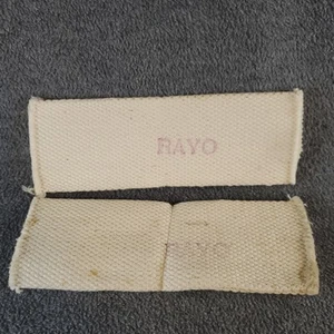 Lot Of 2 VTG Round Rayo Center Draft Tube Cotton Oil Lamp Wick 7" x 2 1/2" Flat  - Picture 1 of 13