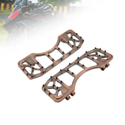 CNC Foot Pegs Floorboards Pedals MX Style For Harley Softail Electra Road Glide Foto 1 de 4