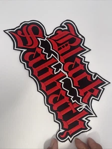 Black Sabbath Metal Band XL Logo Patch: Sew On, Quality Embroidery, 11” X 6” - Picture 1 of 3