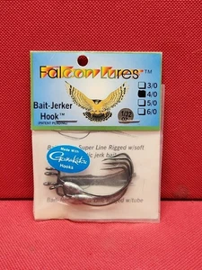 Falcon Lures "Bait Jerker Hook" 4-Pack Weighted Hooks 1/32-Oz Size 4/0 NEW OS !! - Bild 1 von 4