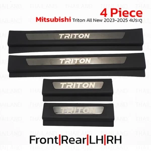 Scuff Plate Sill Door Trim Cover For Mitsubishi Triton Pick Up L200 '24 - '25 - Picture 1 of 6