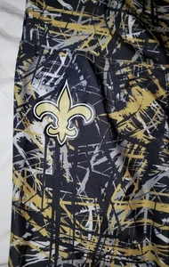 Zubaz Large L LG NFL Team Apparel Athletic Women Leggings New Orleans Saints - Picture 1 of 4