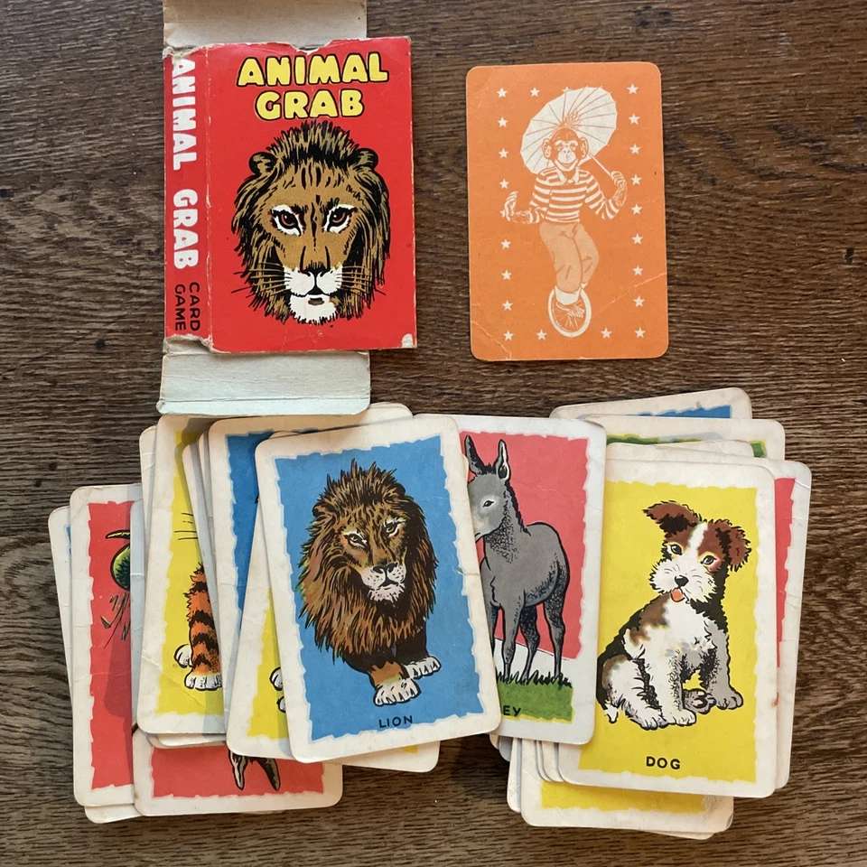 Vintage 1970s? Animal Grab Card Game - Complete 36 Set + Box - Australia - Image 1 of 1