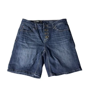 Simply Vera Wang Mid Rise Denim Shorts Button Fly Freizeit Sommer Bermuda Gr. 2 - Bild 1 von 8