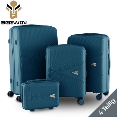 Reisekoffer Hartschalenkoffer Trolley Modell Cryta 4tlg Ocean Petrol BERWIN - Bild 1 von 4