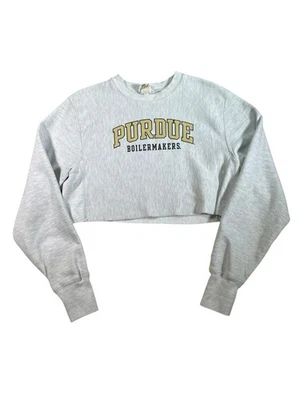 Sudadera corta Champion tejido inverso Purdue Boilermakers College pequeña Foto 1 de 4