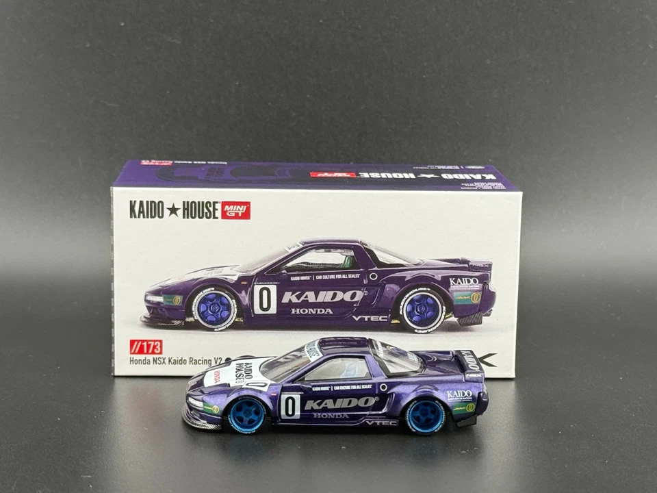 Kaido House x Mini GT Honda NSX Kaido Racing V2 púrpura #173 1/64 Foto 1 de 4
