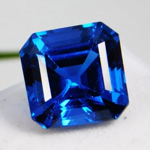 Gemas certificadas 14,10 quilates naturales azul Arkansas benitoita corte radiante sin tratar - Imagen 1 de 17
