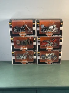 Maisto 1/18 Harley Davidson Motorcycles (6) Series 9 2000 Complete Set - Picture 1 of 8