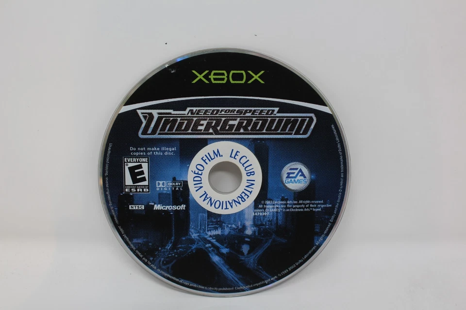 Solo disco Need for Speed: Underground Microsoft Xbox Foto 1 de 1