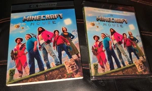 A Minecraft Movie 4K UHD Blu Ray + Slipcover New Sealed - Picture 1 of 2
