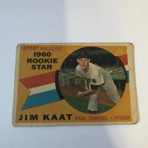 1960 Topps - Sport Magazine 1960 Rookie Star Jim Kaat #136 (RC) - Picture 1 of 2