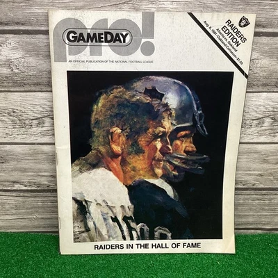 1981 PRO FOOTBALL Vintage Original GAMEDAY PROGRAM - ALTANTA VS. RAIDERS - Image 1 of 4