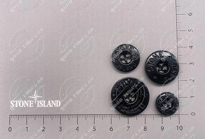 BOTTONI PLASTICA STONE ISLAND VARIE MISURE NERI - Imagen 1 de 4