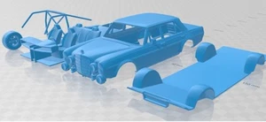 Resin 3D Printed 1/24 - 1/64 Scale Mercedes Benz 300 SEL AMG Red Pig 1969 Body - Bild 1 von 1