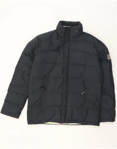 SERGIO TACCHINI Mens Hooded Padded Jacket IT 46 Small Navy Blue Polyester DV01 - Picture 1 of 5