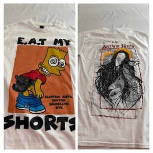 Eat My Shorts X Northern Heretic Electric Avenue Tattoo T-Shirt Größe Small - Bild 1 von 9