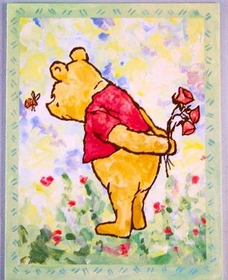 РЕДКИЕ 9 пустых блокнотов и конвертов Winnie the Pooh Honey Bee в футляре No9093 - Изображение 1 из 3