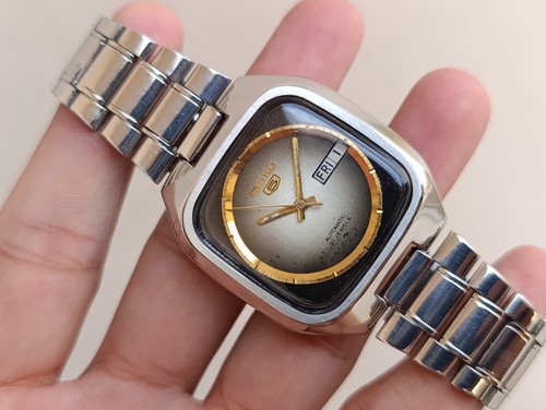 Vintage SEIKO 5 6309-5220 Automatic Day Date TV Dial Japan Men's